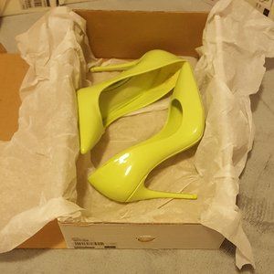 Aldo Stessy_-47 Women's Size 7 Spring Green Patent Stiletto Pumps